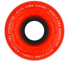 Ricta Clouds 54mm 92a Duro Blood Red Black Cores Skateboard Wheels  