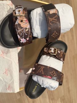 1:1 US: 7.5-8 Louis Vuitton Monogram Slide Sandals