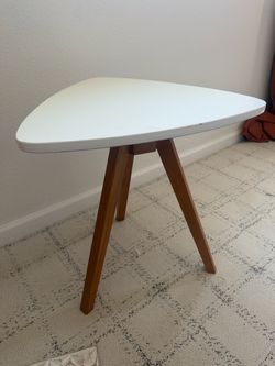 Set of 2 Mid-Century Modern Triangle Side Table
