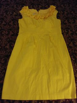 Ladies pretty yellow dress size 14P