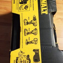 New dewalt 5 pc kit tool with 2 batteries and charger