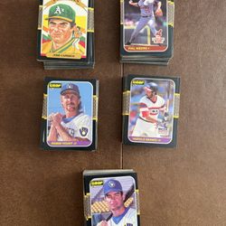 Lot Of 250+ 1987 Donruss leaf Canadian Baseball Cards Including Rookies And Hall Of Famers 