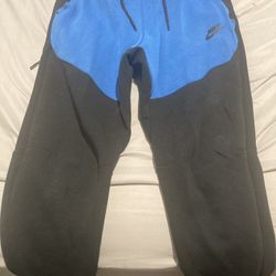 Nike Sportswear Tech Fleece Black And Blue Size Small