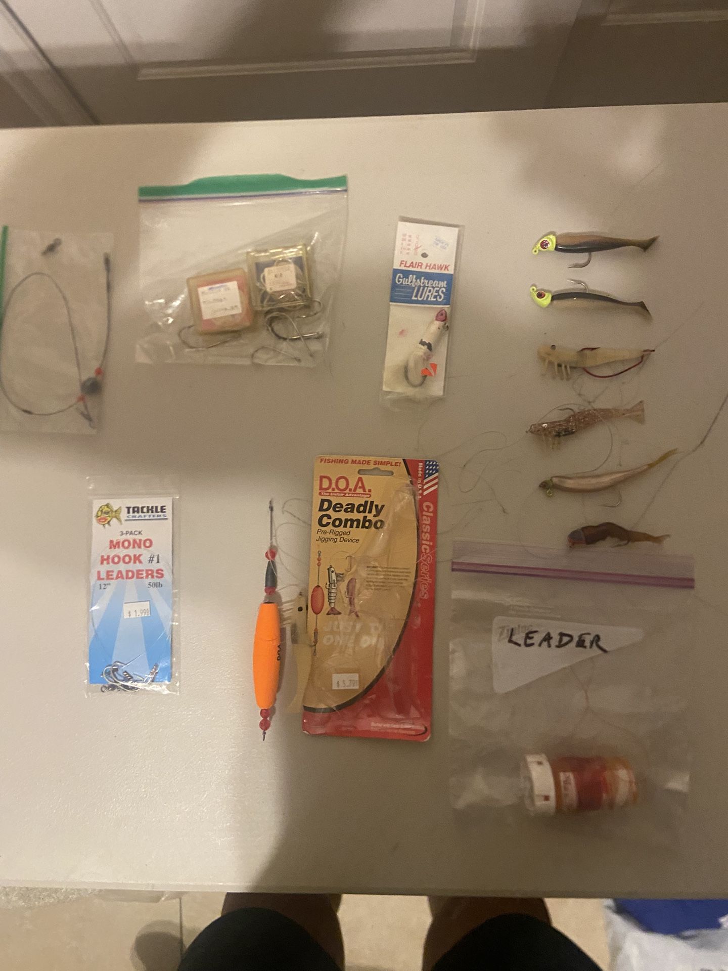 Fishing Lures, Hooks, Flair Hawk Lure, Leader Line Package