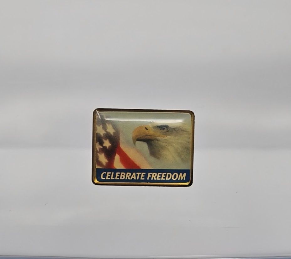 Vintage "Celebrate Freedom" Pinback Lapel Pin