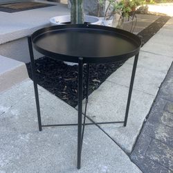 Metal Table With Removable Tray