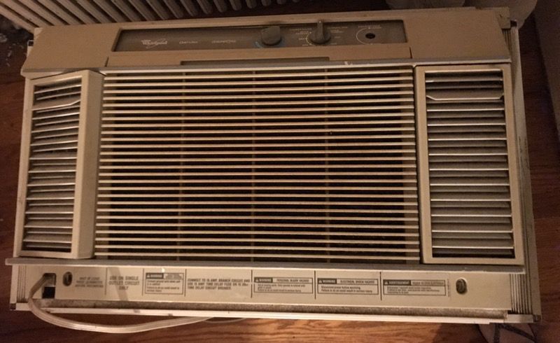 AC Whirlpool Designer Style Quiet Miser 6000 BTU Air Conditioner almond color
