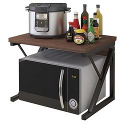 Kitchen Countertop Organizer Cabinet Shelf,  Large Spice Racks Counter Shelf Microwave Oven Rack Desktop Storage Organization for Kitchen, Office, Met