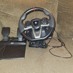 The HORI Racing Wheel Overdrive is an officially licensed, budget-friendly steering wheel and pedal set designed for the Xbox One, Xbox Series X|S, an