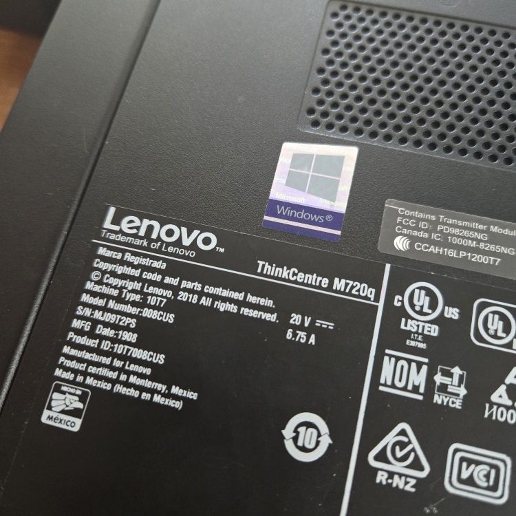 Lenovo Thinkcentre M720q