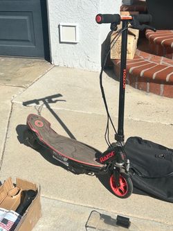 Razor Electric Scooter Black and Red