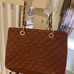 Coco Chanel Big Bag Real Leather New 