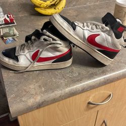 Nike White And Black High top Sneakers