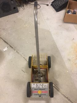 Rustoleum striping machine