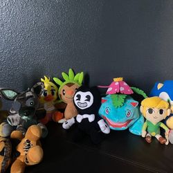 Plus Toys Lot. FNAF, Pokemon Etc.