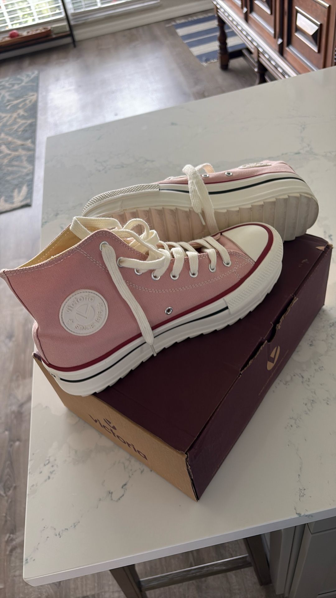 Pink Platform High tops 