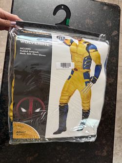 New Mens Wolverine Costume Size XL