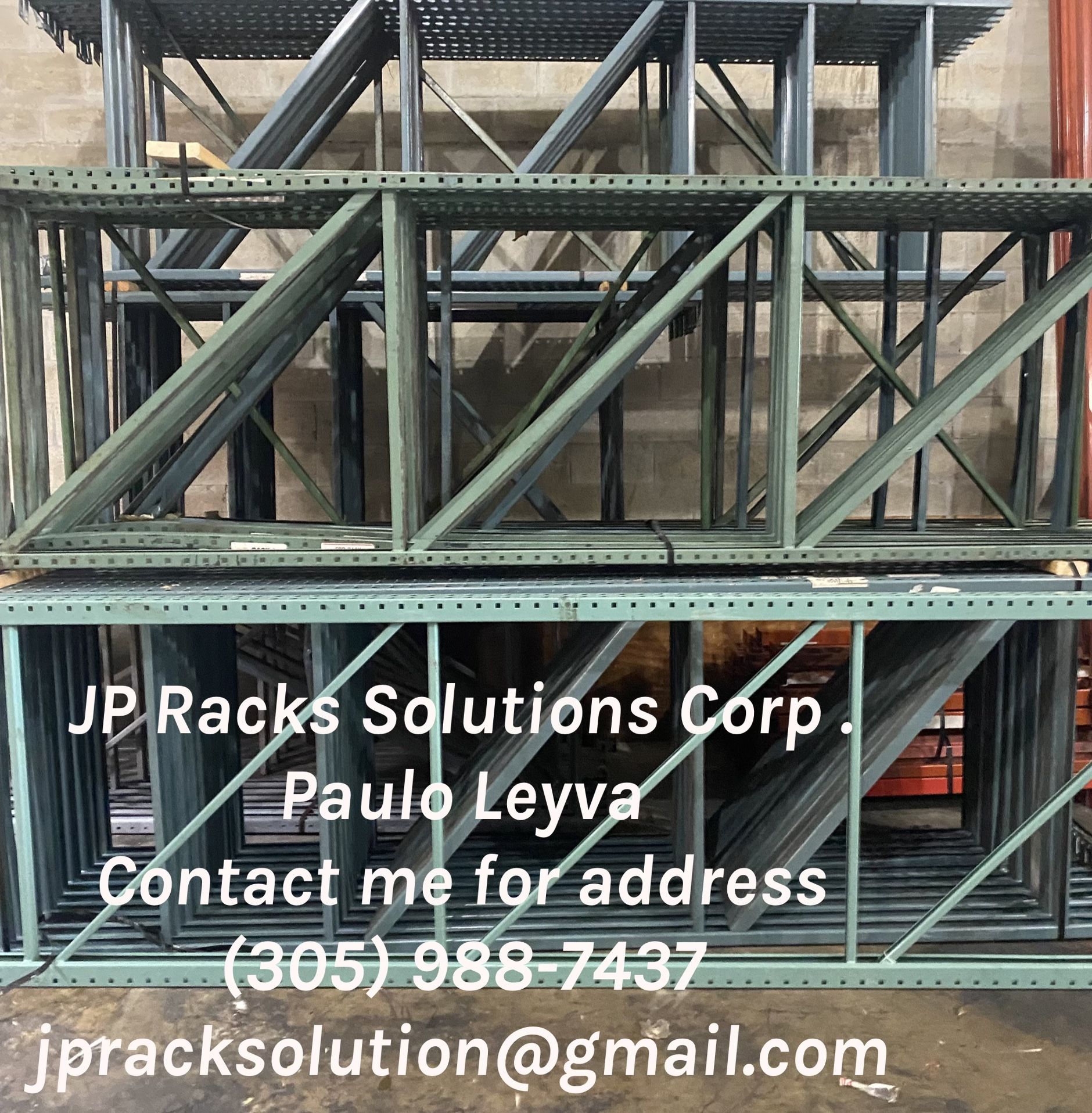 Pallet Racks Upright Beams Wire Decks Warehouse Shelving Business equipment