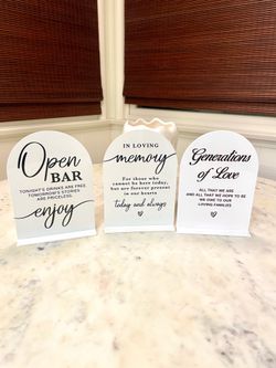 Wedding signage