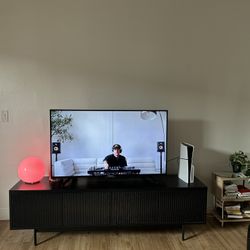 Black Fluted TV Stand / Media Console