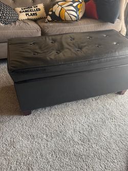 Black ottoman