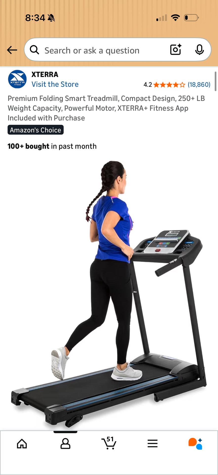 Compact Motor Treadmill