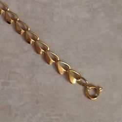 Gold Plated Heart Bracelet 