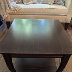 Square Dark Brown Table 