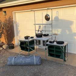 Cabelas 9 Person Tent and Camping Cooking Table