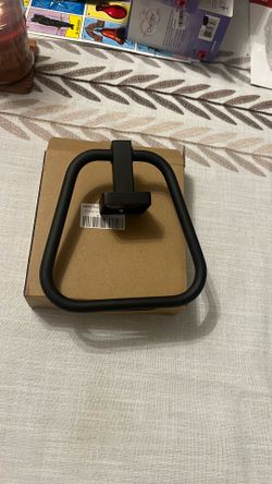 Matte Black Towel Ring for Bathroom 