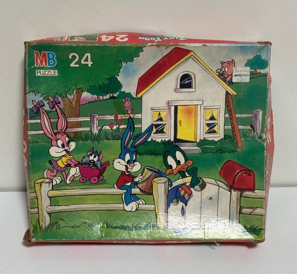 Vintage Tiny Toon Adventures 24 Piece Puzzle Milton Bradley MB