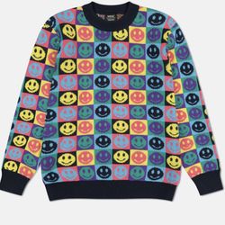 WESC Unisex Luxe Smiley Face Sweater