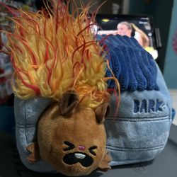 BARK Dumpster Fire & Rat Squeak Toy M-L