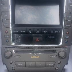 2012 LEXUS IS250 IS350 RADIO CD NAVIGATION NAVI DISPLAY HEATER A/C CONTROL OEM