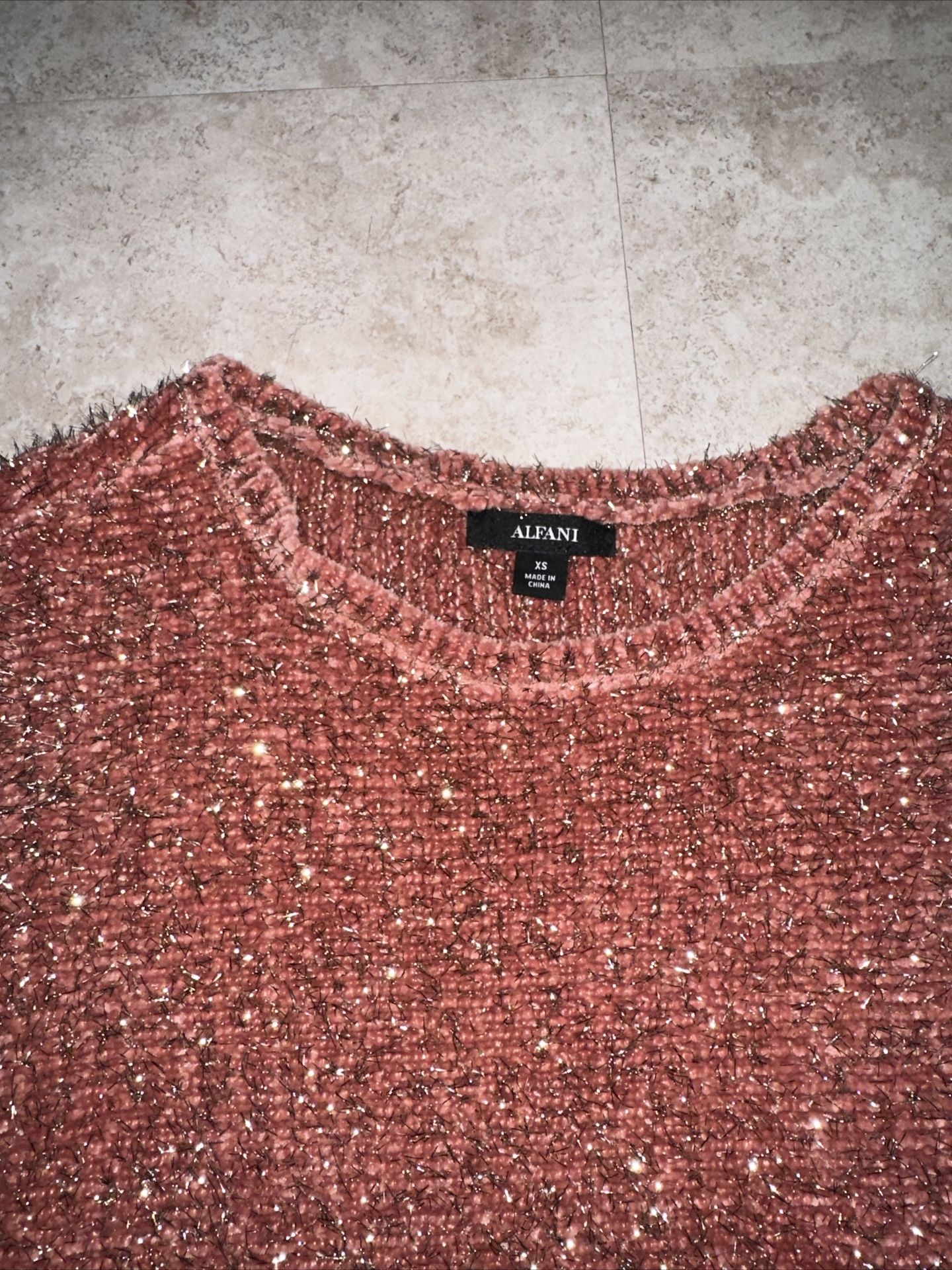 Vintage Alfani Sweater Metallic And Pink Super Soft Top women XS for Sale  in San Gabriel, CA - OfferUp