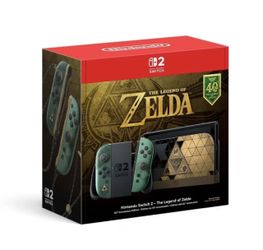 Nintendo Switch 2 Legend of Zelda 40th Anniversary Edition