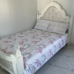 Twen Bed With Mattress And Dresser And A Mirror And Also Extra Base 