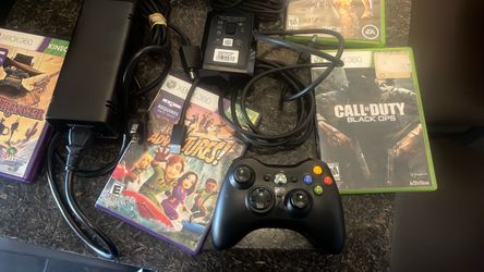 Xbox 360 Controller, Games, and Accessories Bundle