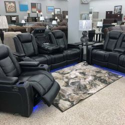 $10 Payment ✌️Party Time Home Teather/Cinema/Game Power Reclining Sofa/Loveseat/Recliner