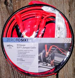New jumper cable booster cable 10 gauge12 ft
