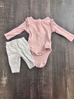 Baby Girl Onesie and Pants Set