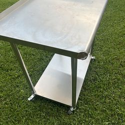 Stainless Steel Table For Prep And Work