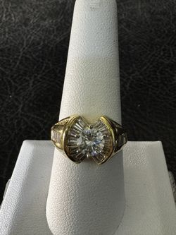 18k YG Ring 2.0cttw
