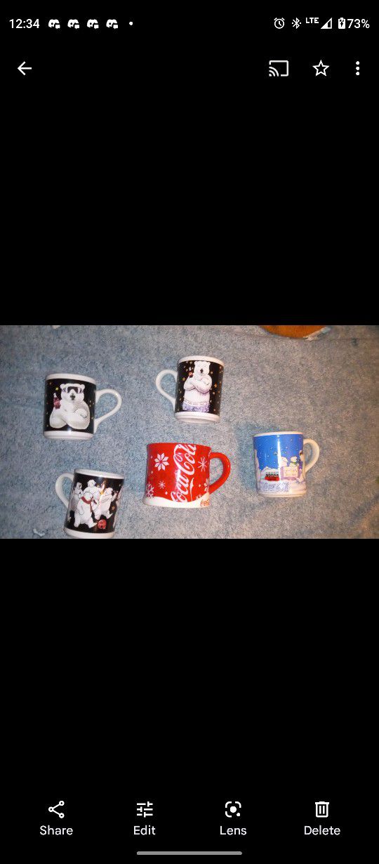 Collectable Coca-Cola Coffee Mugs 