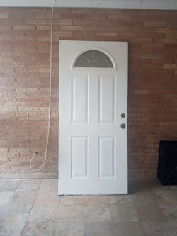 Heavy duty metal encased door for a house 😃👌