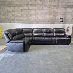 Malachi leather power recliner sectional retails at costco for $2499