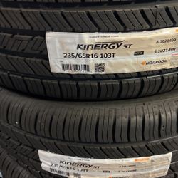 235/65/16 Hankook Kinergy Tires 