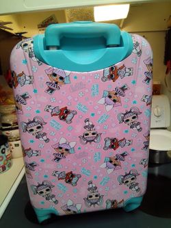 LOL Rolling Hard Luggage Pink 