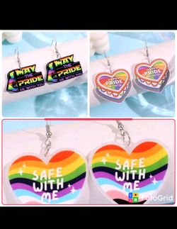 3 Festival (pride) earrings rainbow ✨️ 💕🌈