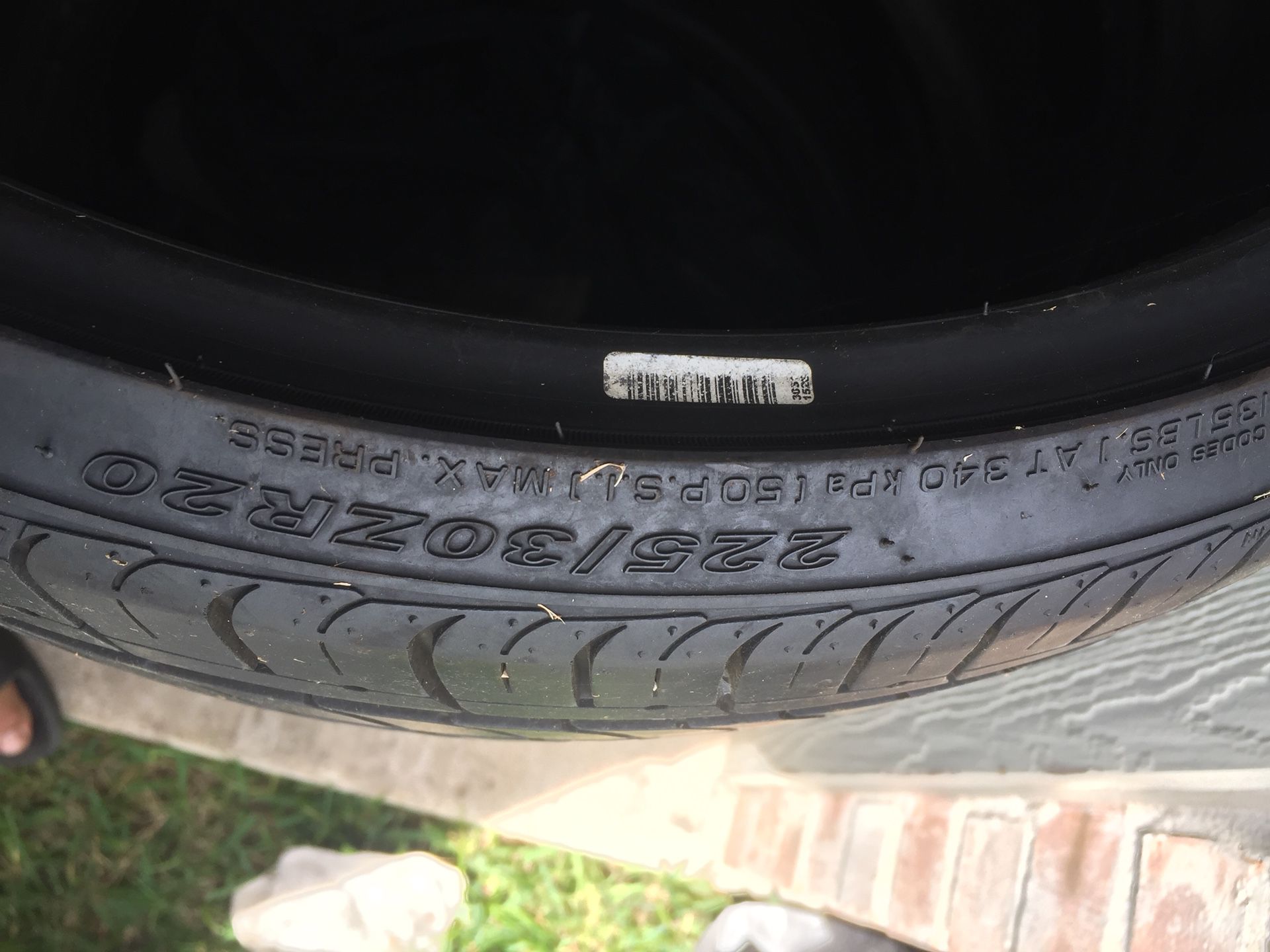20 inch low pro tires lots of tread